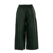 Pinko Dam Läderbyxor Ultralight Papika Stil Green, Dam