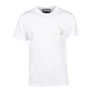 Versace Jeans Couture Bomull T-shirt med Stiligt Design White, Herr