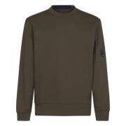 C.P. Company Diagonal Raised Fleece Crew Neck Sweatshirt Brown, Herr