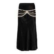 PINKO Raso Kjol med Bijoux Smycken Black, Dam