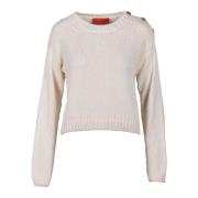 Wild Cashmere Maglia White, Dam