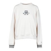 Tommy Hilfiger Sweatshirt White, Dam