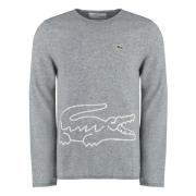 Comme des Garçons Lacoste Ull Crew-Neck Sweater Gray, Herr