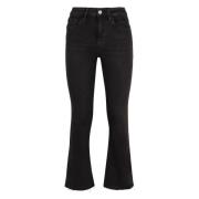 Frame Rå Mini Bootcut Jeans Black, Dam