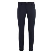 Dondup Ullblandade Chino Byxor med Manschetter Blue, Herr