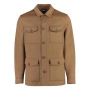 Canali Ullblazer med Fyra Framfickor Brown, Herr