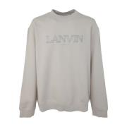 Lanvin Klassisk Paris Broderad Sweatshirt Gray, Herr