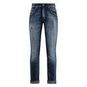 Dondup Skinny Jeans med Metall Detaljer Blue, Herr