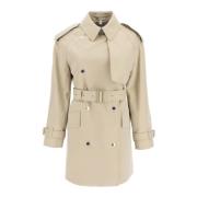 Burberry Midi Trench Coat Beige, Dam