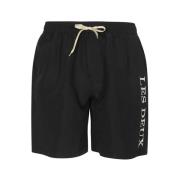 Les Deux Logo Print Badshorts Black, Herr