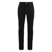 Dolce & Gabbana Slim Fit Jeans med Metall Detaljer Black, Herr