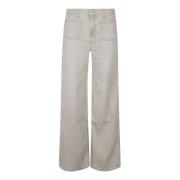 Mother Undercover Sneak Jeans med ficka Gray, Dam