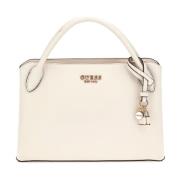 Guess Liten Off White Satchel Väska White, Dam