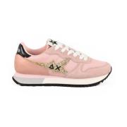 Sun68 Casual Sneakers med Gummisula Pink, Dam