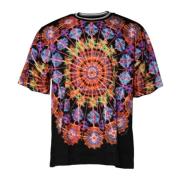 Dolce & Gabbana Kalejdoskop Tryck Crew Neck T-shirt Multicolor, Herr