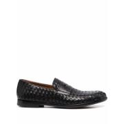 Doucal's Penny Vävda Läderloafers Black, Herr