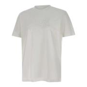 Iceberg Herr Bomull T-shirt, Vit, Rund Hals White, Herr