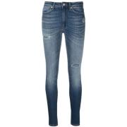 Dondup Högmidjade Skinny Jeans Blue, Dam