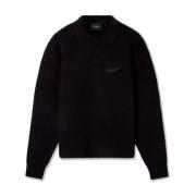 Axel Arigato Scribble Polo Sweater Black, Herr