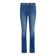 L'Agence Ruth Straight Leg Jeans Blue, Dam