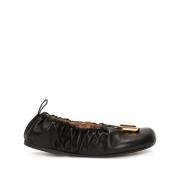 JW Anderson Spänne Ballerina Skor Black, Dam