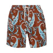 MC2 Saint Barth Paisley Indie Vibe Badshorts Brown, Herr