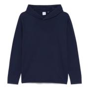 Aspesi Stickad Hoodie Blue, Herr