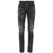 Dsquared2 Stiliga Denim Jeans Black, Herr