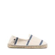 Manebí Ränder Canvas Flat Espadriller Beige, Herr