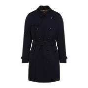 Burberry Kolblå Kensington Trenchcoat Blue, Herr