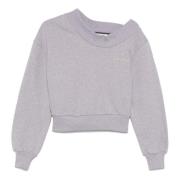 The Attico Casual Sweatshirt med Rund Hals Beige, Dam