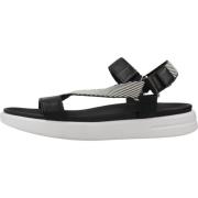 Geox Stilrena, platta sandaler Black, Dam