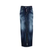 Dsquared2 Denim Stretch Kjol Blue, Dam