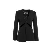 Versace Jeans Couture Modern blazer med cut-out detaljer Black, Dam