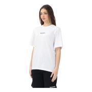 Dsquared2 Vit T-shirt med Kortärmad och Logotyptryck White, Dam