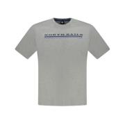 North Sails Grå Bomull T-shirt Gray, Herr