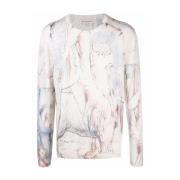 Alexander McQueen William Blake Dante Print Pullover Multicolor, Herr