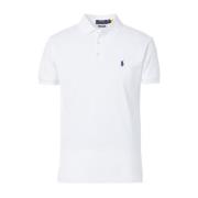 Ralph Lauren Stretch Mesh Slim Polo White, Herr