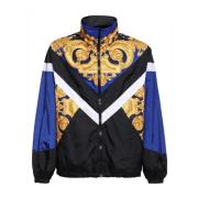 Versace Track Jacket med Elastiska Manschetter Multicolor, Herr