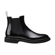 Doucal's Herr läder beatles ankel boot | svart Black, Herr