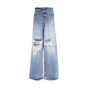 Vetements Klassiska Denim Jeans Blue, Herr