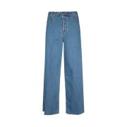 Gucci Klassiska denimjeans med kontrastsömmar Blue, Herr