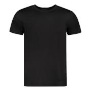 Emporio Armani Broderad Logga Crew-neck T-shirt Black, Herr