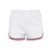 Fendi Kontrastkant Jacquard Logo Shorts White, Dam