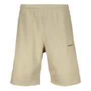 Off White Bomulls Bermuda Shorts med Elastisk Midja Beige, Herr