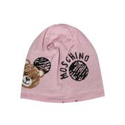 Moschino Ullmössa med logga Pink, Dam