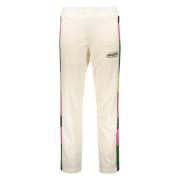 Palm Angels Randiga track pants med elastisk midja Beige, Herr