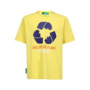 Dsquared2 Tryckt Crew-neck T-shirt Yellow, Herr