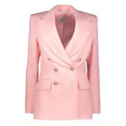 Casablanca Elegant Reverskrage Blazer Pink, Dam