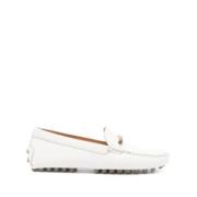 Tod's Klassiska Gommino Loafers White, Dam